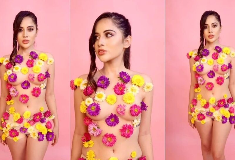 ना ब्रा ना कपड़े सिर्फ शरीर पर रंग बिरंगे फूल लगाकर Urfi Javed ने तोड़ दी बोल्डनेस की सारी हदें, वीडियो देख छूट जाएंगे पसीने