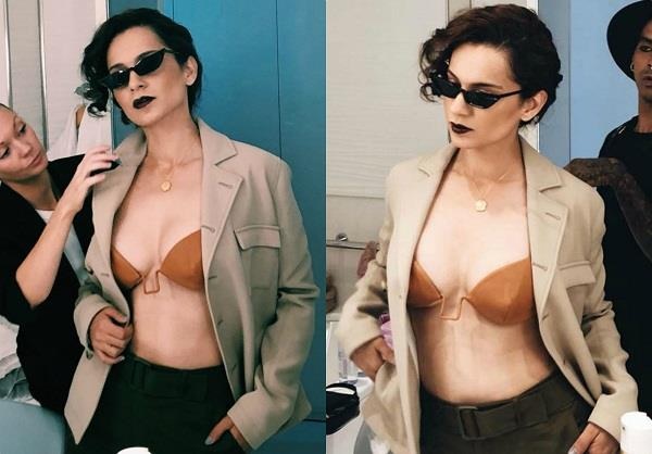Kangana Ranaut फिर से हुई बोल्ड, जैकेट खोल प्लांट की स्टाइलिश ब्रालेट, तस्वीर ने चढ़ाया इंटरनेट का पारा