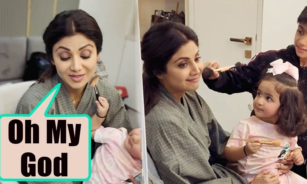 Shilpa Shetty के क्यूट से बच्चों ने किया अपनी मां का मेकअप, वीडियो देख नहीं रोक पाएंगे हंसी