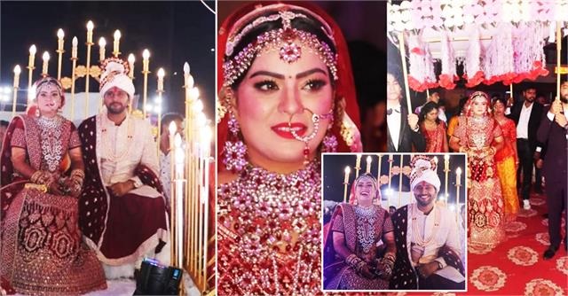 भोजपुरी एक्ट्रेस Nidhi Jha ने Yash Kumar संग लिए सात फेरे, फोटोज़ हुईं वायरल