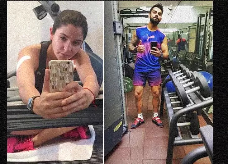 एक साथ जिम में दिखे Anushka और Virat, फैंस के लिए विराट का विजुअल ट्रीट