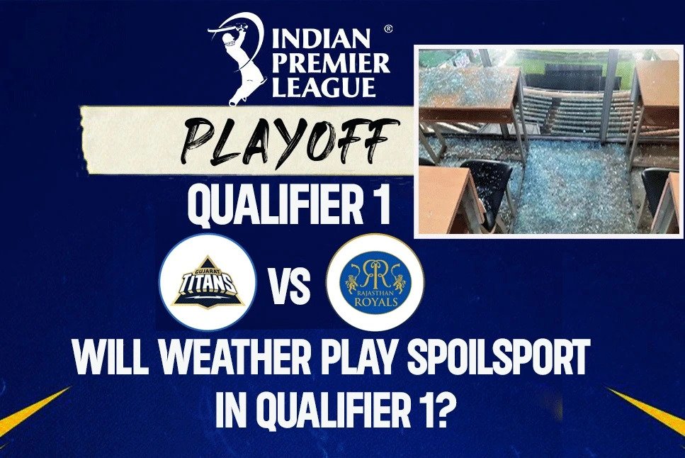 IPL 2022, GT vs RR: गुजरात बनाम राजस्थान के बीच क्वालीफायर 1 की जंग से पहले कोलकाता में आया भारी तूफान, देखिये मैच की मौसम रिपोर्ट