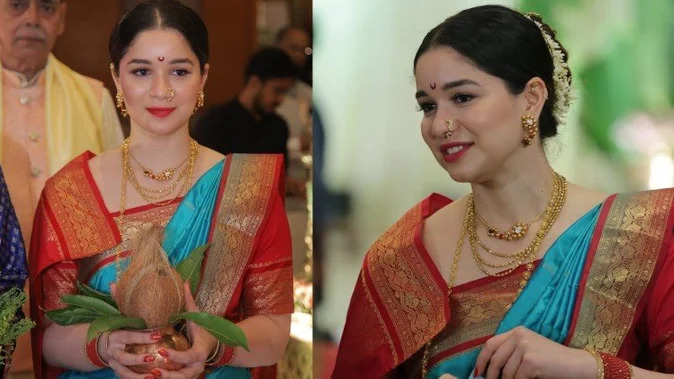 फैमिली फंक्शन अटैंड करने पहुंचा सचिन तेंदुलकर का परिवार, सारा तेंदुलकर की मराठी पोशाक पहने तस्वीरें हुई वायरल