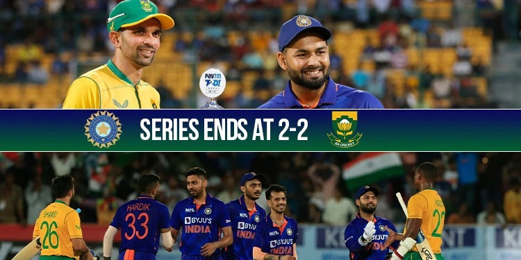 IND vs SA: भारत की सीरीज जीतने की सारी उम्मीदों पर फिरा बारिश का पानी, साउथ अफ्रीका के साथ सीरीज हुई 2 -2 से बराबर
