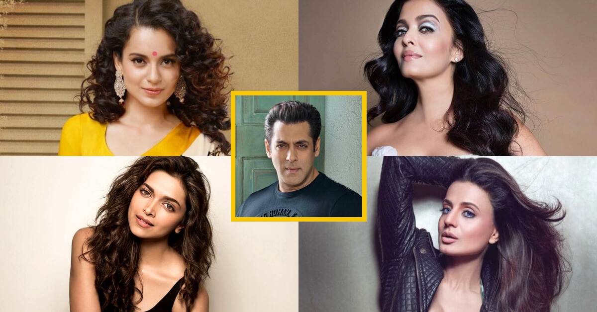 Bollywood की ये 5 मशहूर अदाकाराएं Salman Khan से रहती है काफी नाराज , नाम तक लेने से चिढ़ती है अभिनेत्रियां