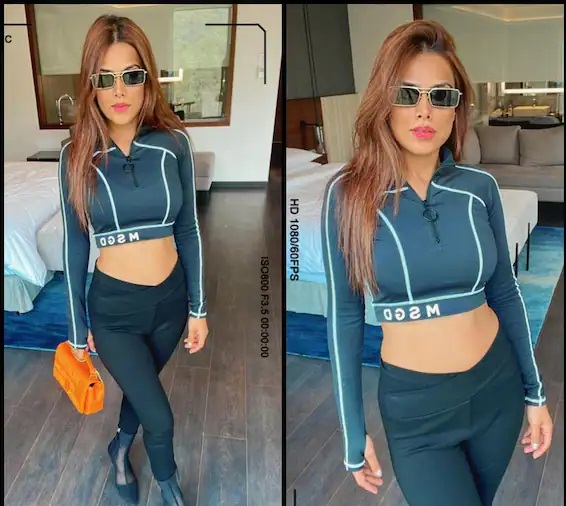 Nia Sharma ने एक्टिव वियर में दिखाया जलवा, कभी बैठी तो कभी लेटी आईं नजर