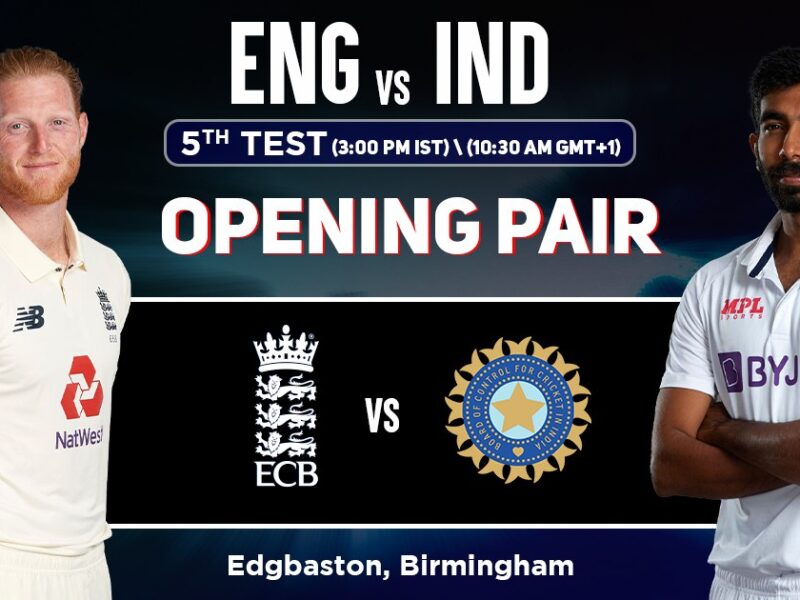 IND vs ENG: इंग्लैंड के ख़िलाफ़ आख़िरी टेस्ट में मैच कप्तान जसप्रीत बुमराह इन 2 खिलाडियों से करवाएंगे पारी की शुरुआत