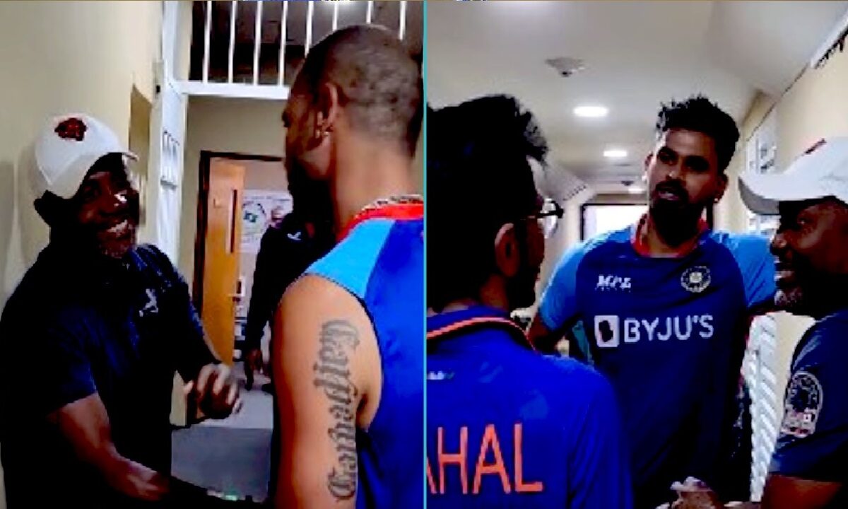 Shikhar Dhawan, श्रेयस और चहल से Brian Lara ने की बातचीत, ड्रेसिंग रूम का वीडियो हुआ वायरल