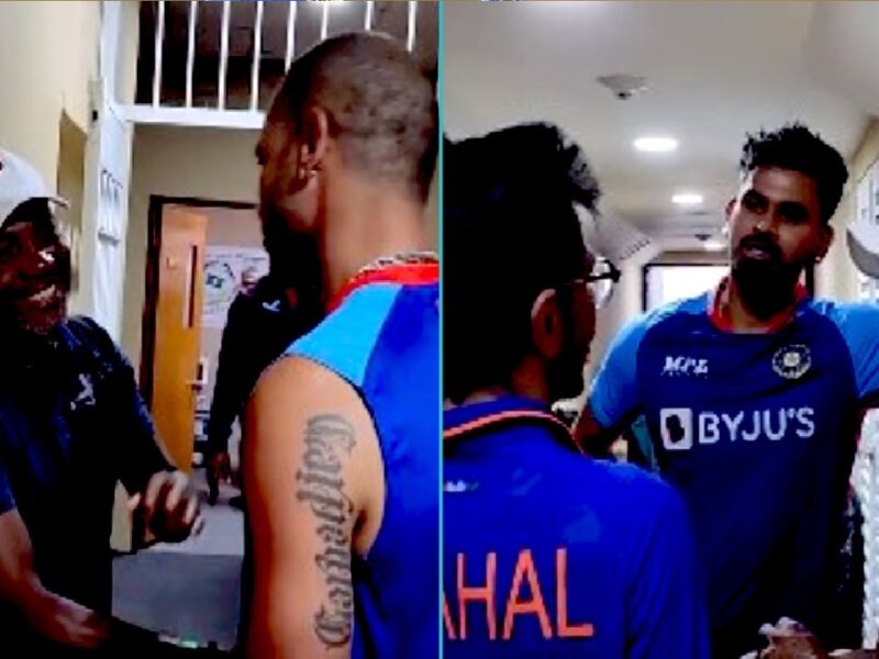 Shikhar Dhawan, श्रेयस और चहल से Brian Lara ने की बातचीत, ड्रेसिंग रूम का वीडियो हुआ वायरल