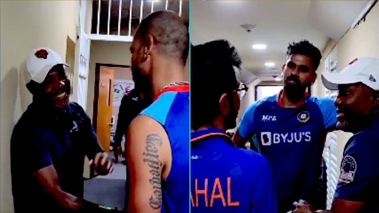 Shikhar Dhawan, श्रेयस और चहल से Brian Lara ने की बातचीत, ड्रेसिंग रूम का वीडियो हुआ वायरल