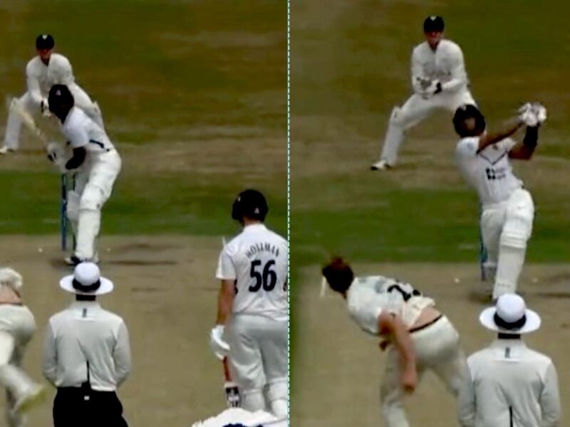 तेज गेंदबाज Umesh Yadav ने लगाया ऐसा छक्का , देखकर लोगों के उड़े होश, देखें वीडियो