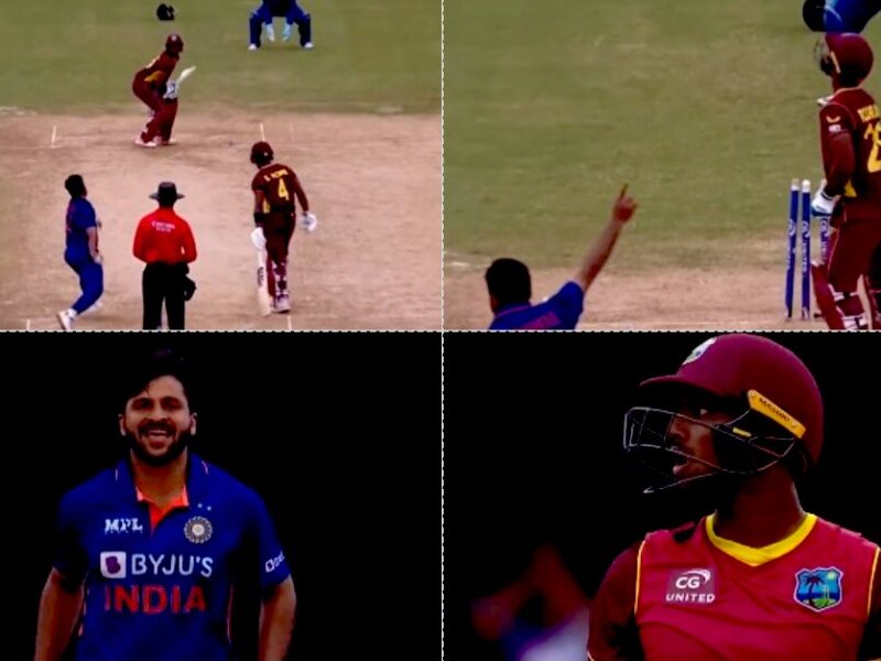 VIDEO: सेट होने के बाद पिच पर नाचने लगे थे वेस्टइंडीज के कप्तान पूरन! शार्दूल ठाकुर ने सटीक निशाने से बिखेर दी गिल्लियां, देखें वीडियो
