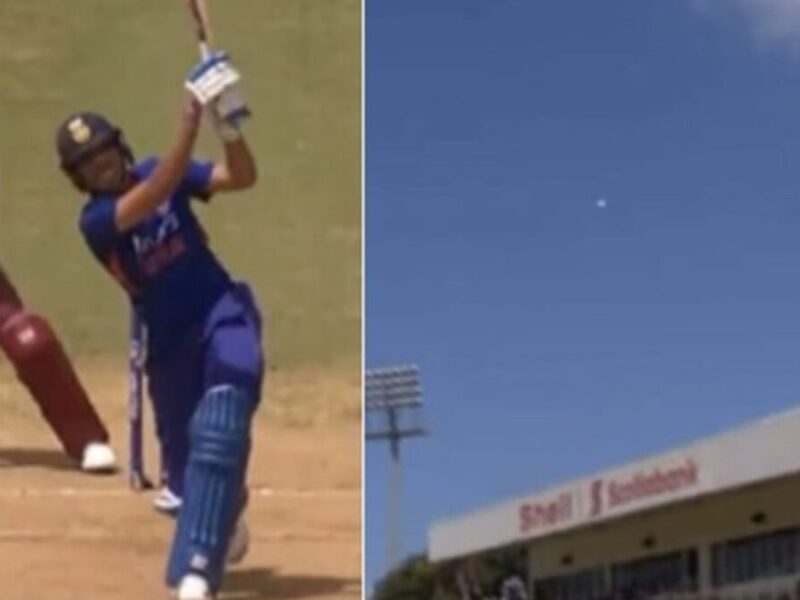 IND vs WI: शुभमन गिल ने मारा 104 मीटर का गगनचुम्बी छक्का, कुछ इस तरह विंडीज गेंदबाज को दिन में दिखा दिए तारे, देखें वायरल वीडियो
