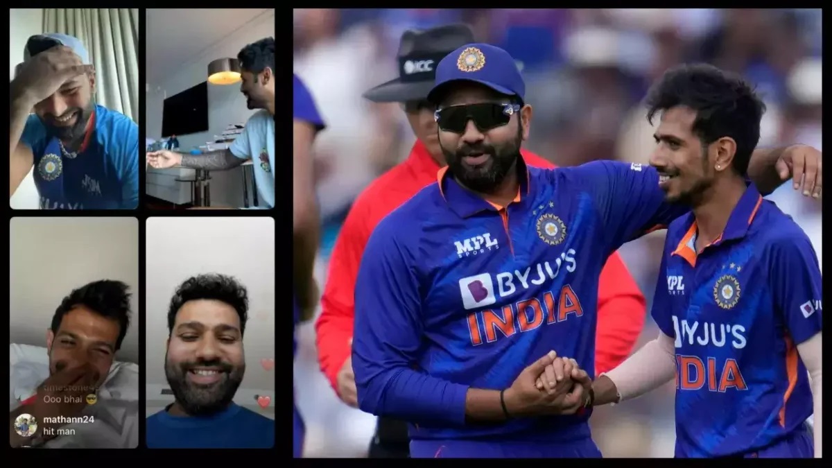 Rishabh Pant, रोहित शर्मा, युजवेंद्र चहल और सूर्यकुमार यादव ने लिए इंस्टाग्राम पर लाइव होकर लिए मजे