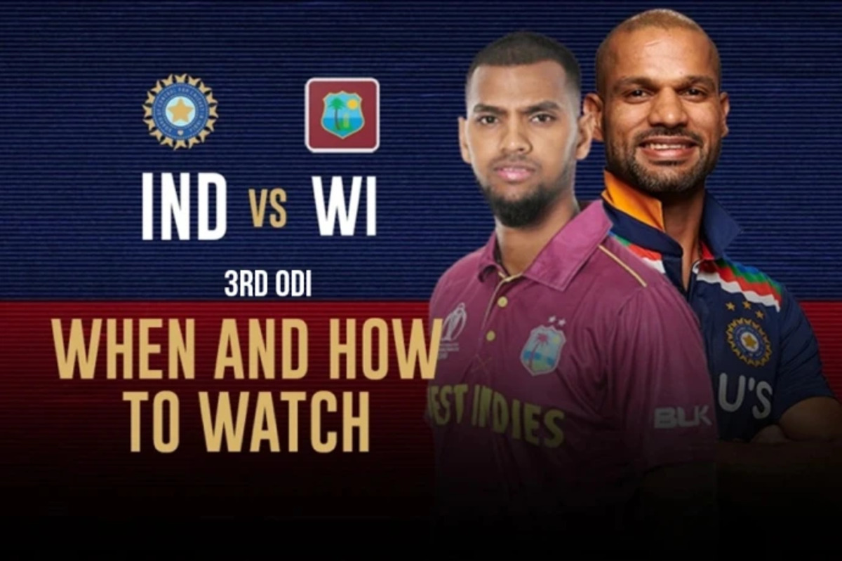 IND vs WI: भारत बनाम वेस्टइंडीज के बीच अंतिम वनडे मैच कब -कहां और कैसे देखें? जानिए रोमांचक मुकाबले की लाइव स्ट्रीमिंग डिटेल्स