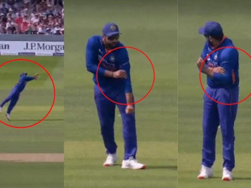 IND vs ENG: इंग्लैंड के खिलाफ दूसरे वनडे में घायल होने से बाल बाल बचे कप्तान रोहित शर्मा, देखें वायरल वीडियो