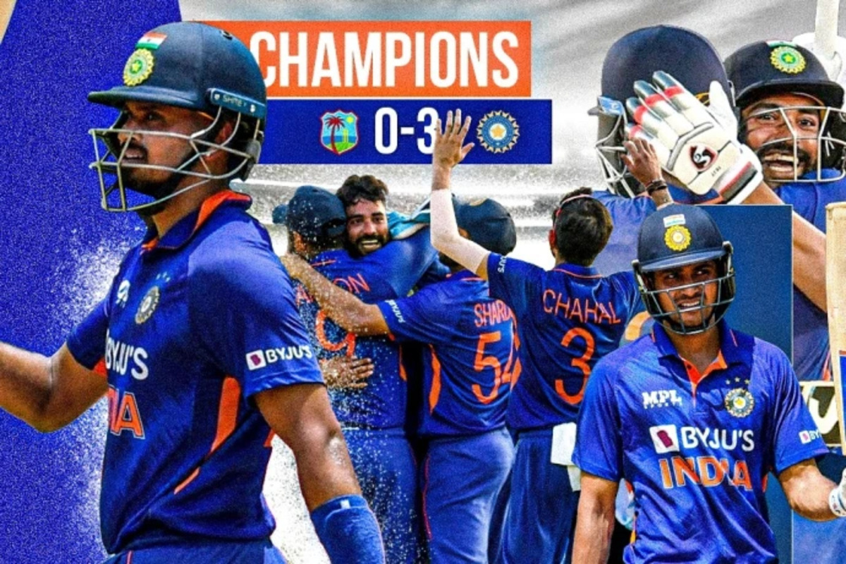 IND vs WI: भारत ने आख़िरी वनडे मैच में वेस्टइंडीज को 119 रनों से हरा कर सीरीज में किया सूपड़ा साफ़, गिल-चहल बने सुपर हीरो