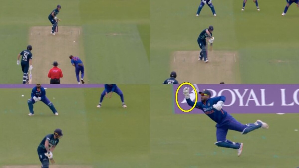 IND vs ENG: भारत के गेंदबाज़ो के साथ ताल से ताल मिलाया ऋषभ पंत ने, एक हाँथ से हवा में उड़ते हुए लपका कैच, वीडियो हुआ वायरल
