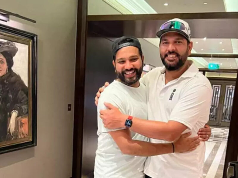 रोहित शर्मा ने अपने खास दोस्त युवराज सिंह के साथ शेयर की तस्वीर, मगर हरभजन सिंह के कमेंट ने लूटी सारी महफिल