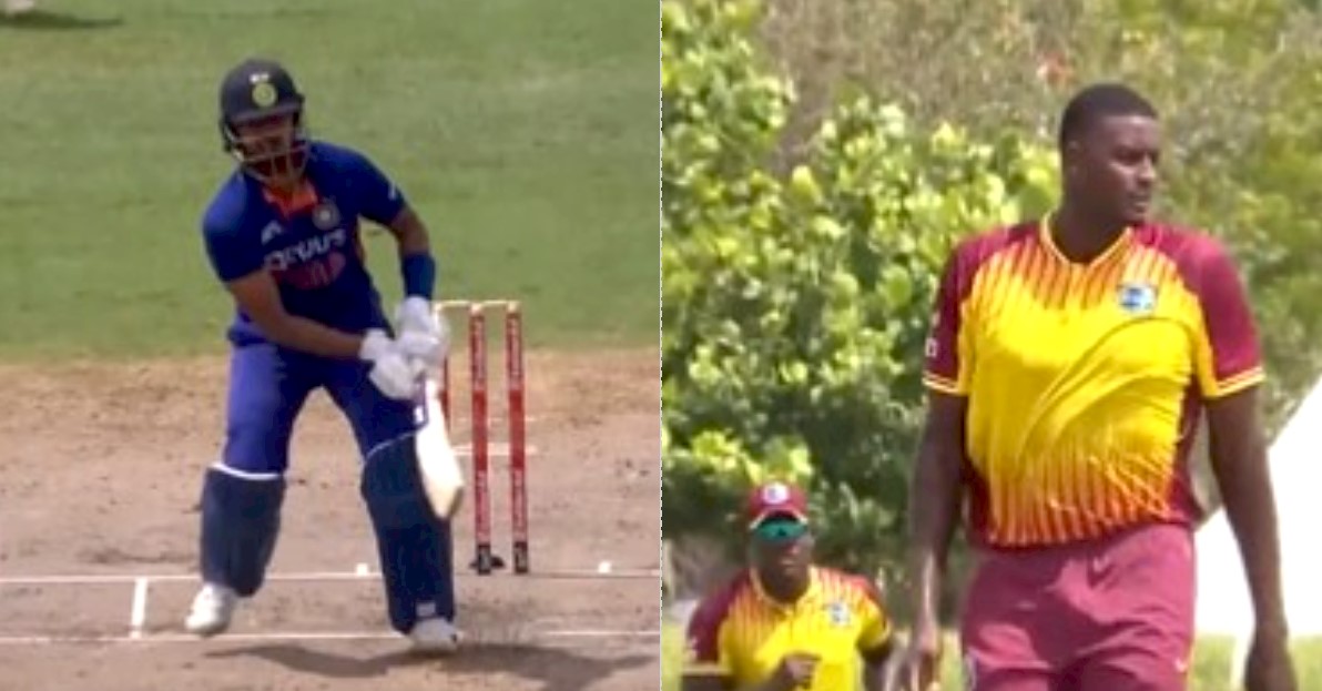 VIDEO: वेस्टइंडीज के गेंदबाज़ जेसन होल्डर ने श्रेयस अय्यर को आउट कर लगाये ठुमके, कैरिबियाई स्टाइल सेलिब्रेशन का वीडियो हो गया वायरल