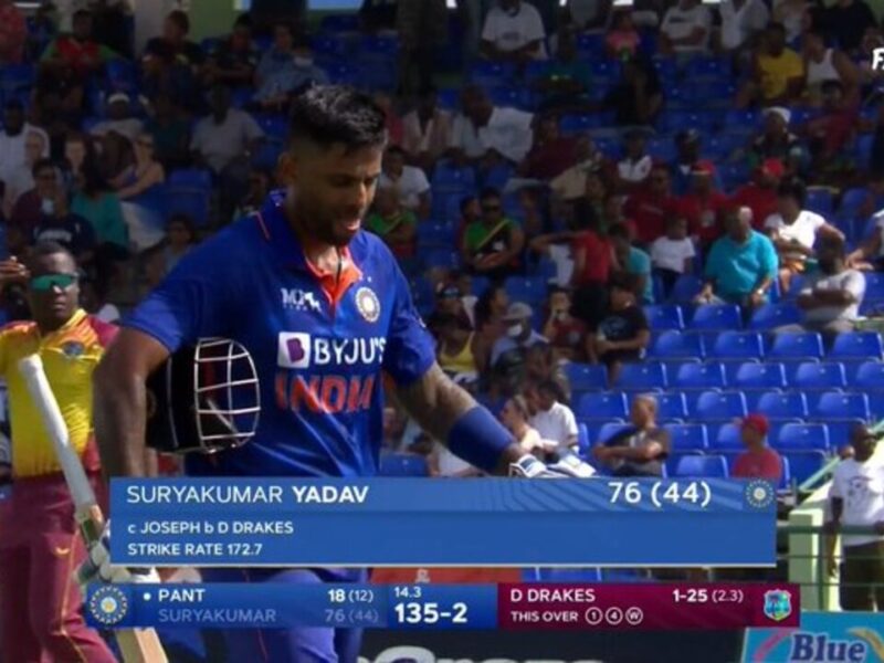 IND vs WI: सूर्यकुमार यादव ने आखिर दिखा ही दिया अपना मिस्टर 360 वाला अंदाज, खुशी से फुले नहीं समां पा रहे फैंस