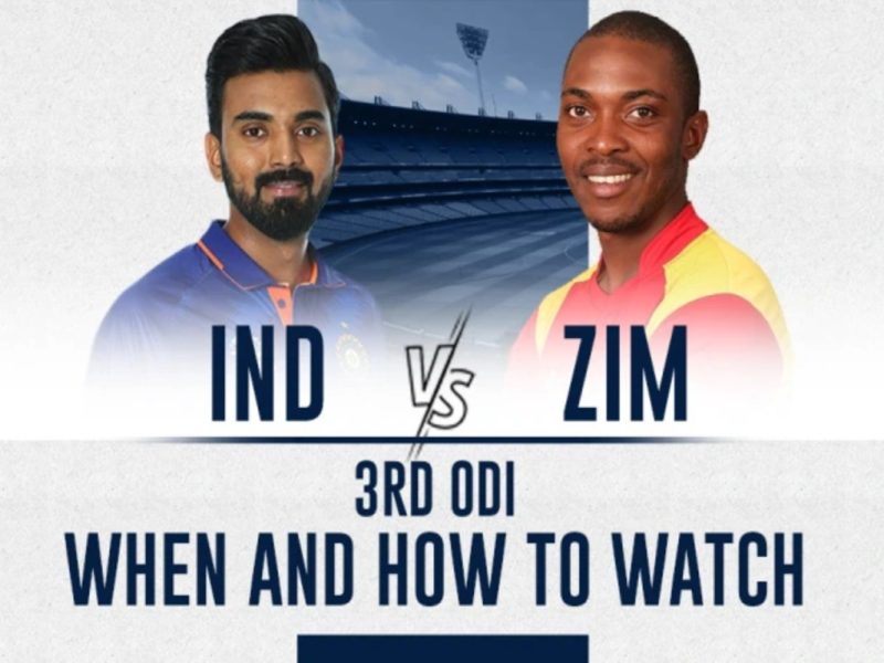 IND vs ZIM: भारत और जिम्बाब्वे के बीच सीरीज का तीसरा मैच कब कहाँ और कितने बजे देखें? जानिए आख़िरी वनडे की लाइव स्ट्रीमिंग डिटेल्स