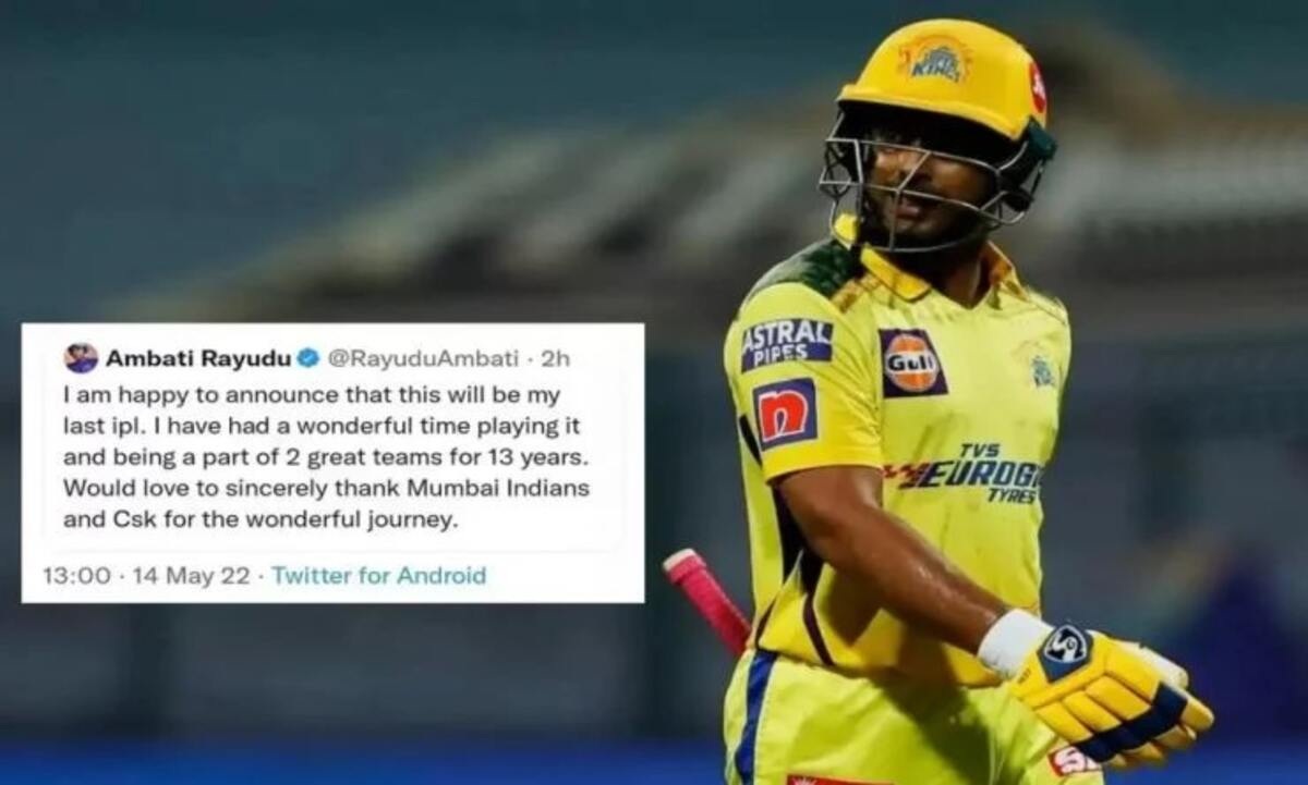 अंबाती रायडू ने खुलासा करते हुए बताया क्यों IPL 2022 के दौरान की थी संन्यास की घोषणा, बताई लड़ाई के खबरों की सच्चाई