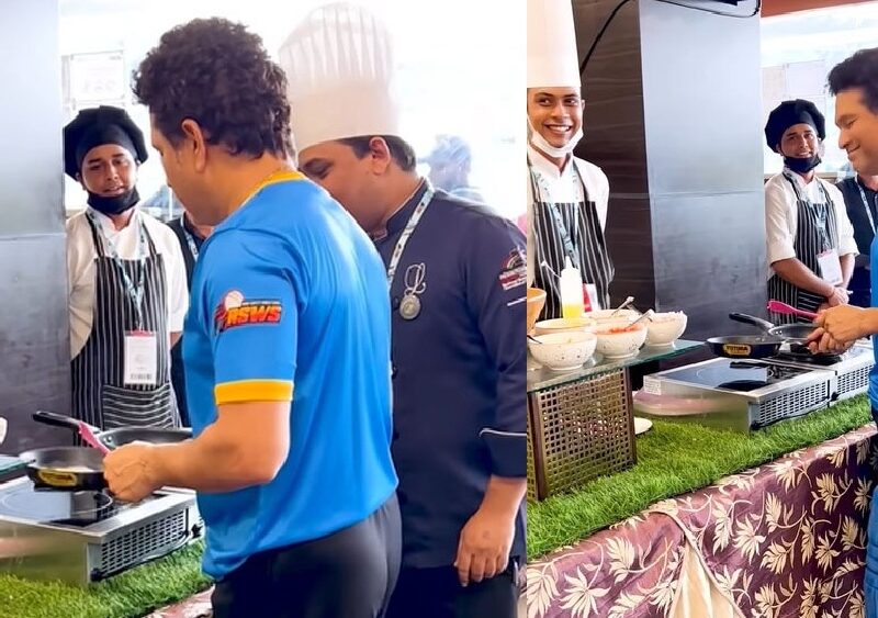 Sachin Tendulkar ने क्रिकेट के मैदान पर नहीं बल्कि किचन में भी दिखाया अपना जलवा, वीडियो हो गया वायरल