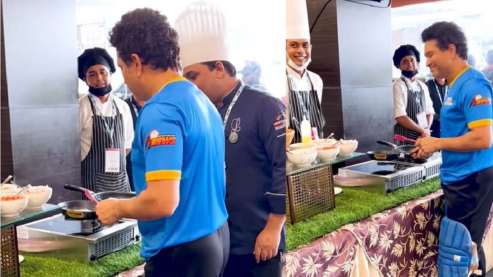 Sachin Tendulkar ने क्रिकेट के मैदान पर नहीं बल्कि किचन में भी दिखाया अपना जलवा, वीडियो हो गया वायरल