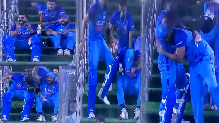 Rohit Sharma विराट की विनिंग पारी पर हार बैठे दिल, कुछ इस तरह मनाया भारत की जीत का जश्न, वायरल हुआ VIDEO