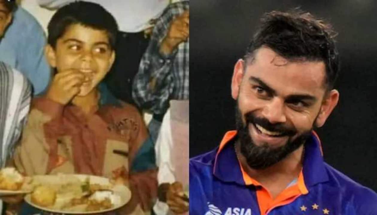 हाथ में खाने की प्लेट लिए हुए Virat Kohli ने शेयर कर दी बचपन की तस्वीर, कैप्शन ने चुरा लिया सभी का दिल