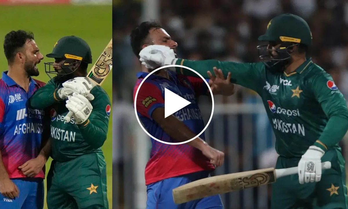 PAK vs AFG: आसिफ अली ने लाइव मैच में की शर्मनाक हरक़त, आउट होने के बाद बॉलर पर चलाया हाथ और दिखाया बल्ला, देखें VIDEO