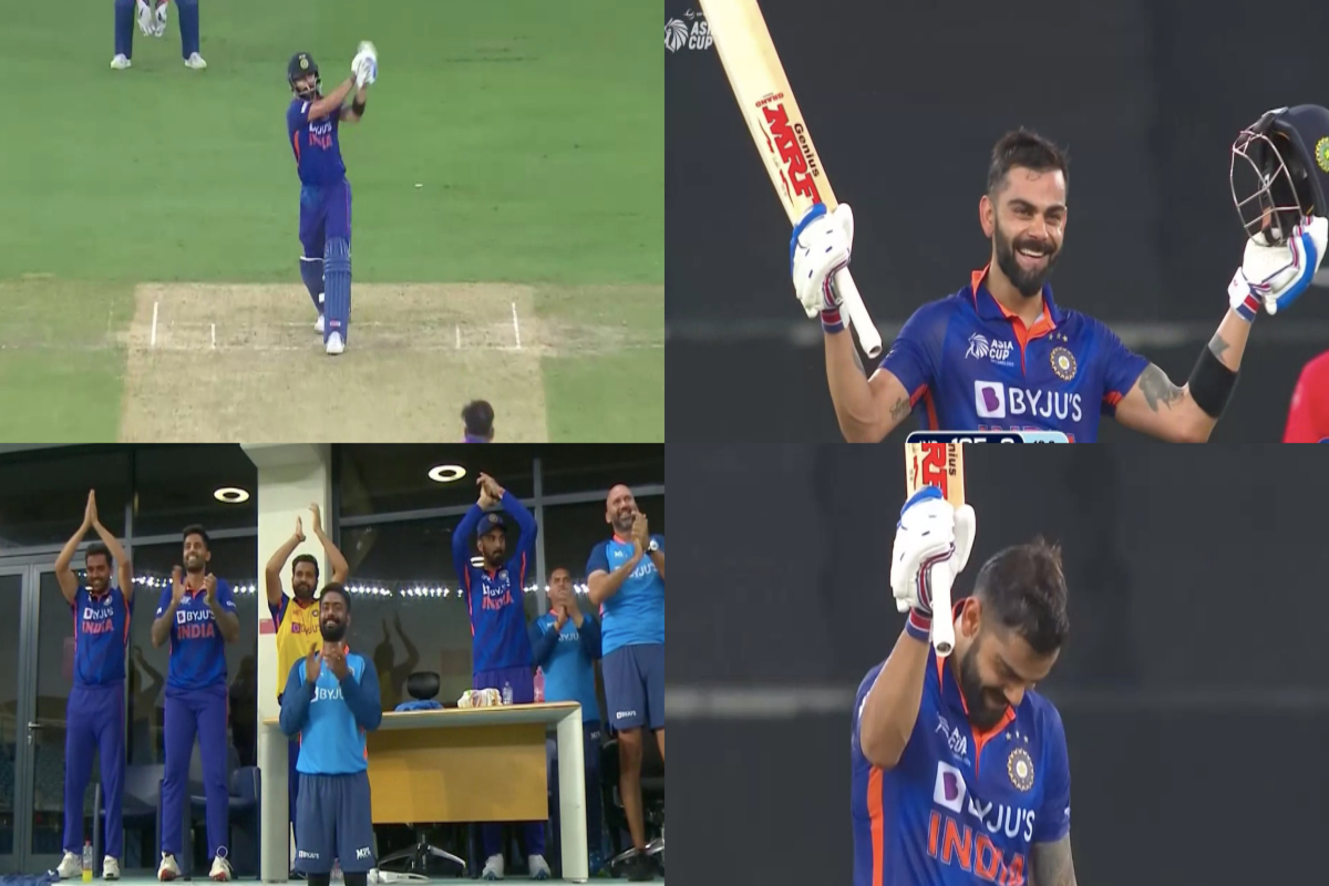IND vs AFG: 71वां अंतरराष्ट्रीय शतक बनाने के बाद विराट कोहली को भारतीय ड्रेसिंग रूम ने दिया स्टैंडिंग ओवेशन, देखें VIDEO