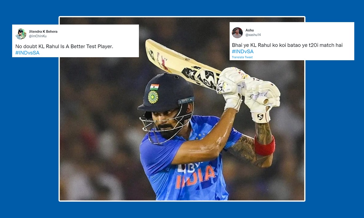 IND vs SA: "भाई इसको हम नहीं झेल सकते"- केएल राहुल ने टी20 में टेस्ट पारी खेल फैंस का मूड किया खराब, भड़के फैंस ने एक किया जमीन-आसमान