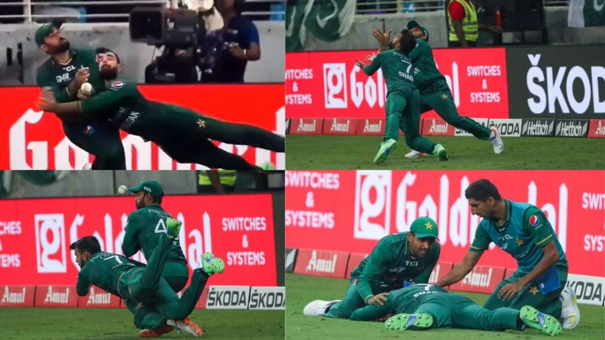 SL vs PAK: एशिया कप के फाइनल में पाकिस्तान ने दोहराई अपनी पुरानी ग़लती, कैच पकड़ने के लिए आपस में भिड़े पाक खिलाडी, देखें VIDEO