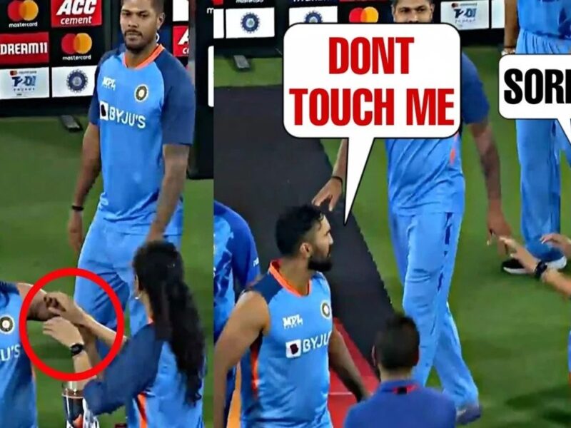 इस लड़की के जरा टच होने पर Dinesh Karthik का पारा हुआ हाई, वीडियो में दिखी झुलझलाहट
