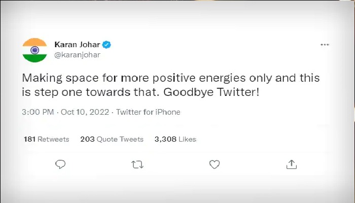 ट्विटर को Karan Johar ने हमेशा के लिए कहा बॉय बॉय, बड़ी अजीब बताई वजह