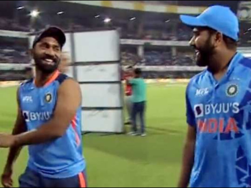 IND vs RSA: रोहित शर्मा मैच हारने के बाद दिनेश कार्तिक के साथ करने लगे हंसी मजाक, वीडियो तेजी से हुआ वायरल