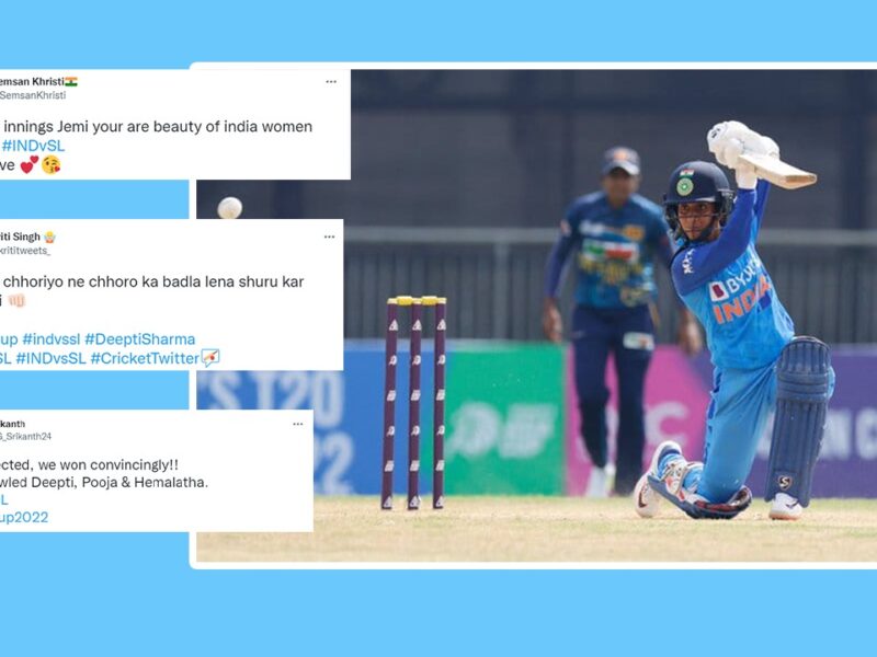 INDW vs SLW: "मारी छोरियों ने छोरों का बदला ले लिया"- भारतीय महिला टीम ने श्रीलंका पर धाबा बोल दर्ज कर ली धमाकेदार जीत, खुशी से झूम उठे फैंस