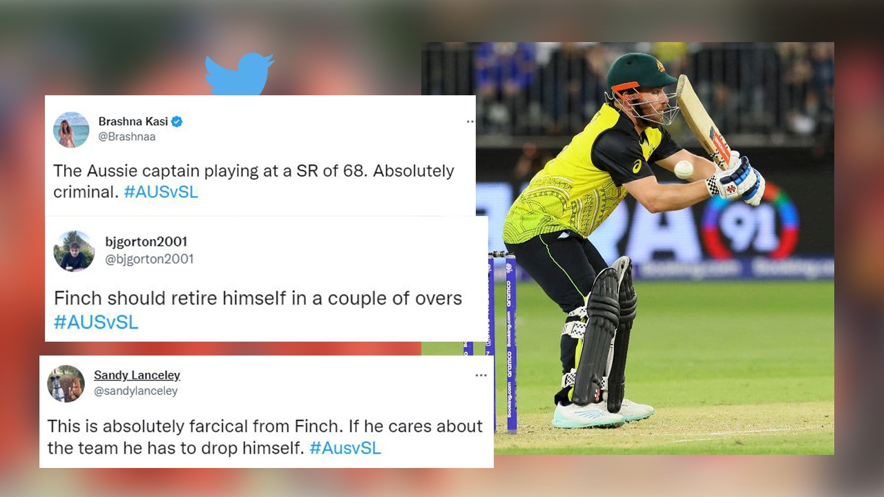 AUS vs SL: “ये खुद को ड्राप क्यों नहीं करता”- ऐरॉन फिंच की 73 के स्ट्राइक रेट से बल्लेबाजी देख फैंस का चकरा गया सिर, जमकर सुनाई खरी-खोटी
