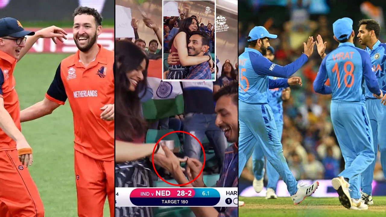 IND vs NED: LIVE मैच में इस लड़के ने भरी स्टेडियम में कर दिया अपनी गर्लफ्रेंड को प्रपोज, VIDEO में देखें क्या मिला जवाब ?