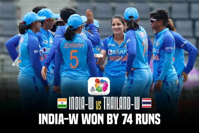 INDW vs THAIW: 4,4,4,6,4,4.....लगाकर शेफाली वर्मा ने भारतीय टीम को एशिया कप के फाइनल में पंहुचाया, खिताब से बस एक कदम दूर