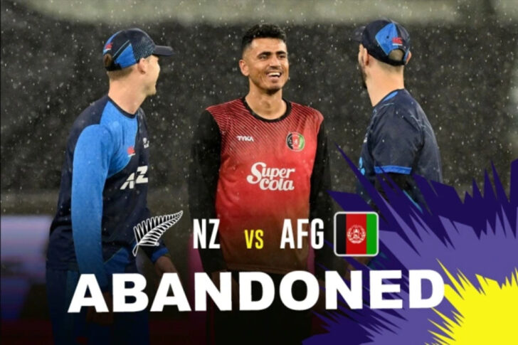NZ vs AFG : मेलबर्न में मूसलाधार बारिश ने धोया न्यूजीलैंड और अफगानिस्तान का मैच, दोनों टीमों को मिले 1-1 अंक