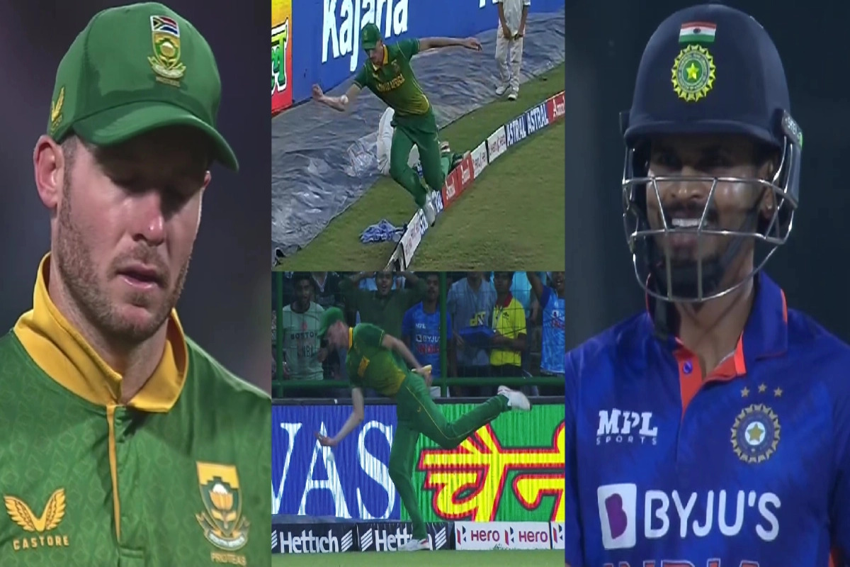 IND vs SA : साउथ अफ्रीका के खिलाड़ी ने कैच को बना दिया छक्का! कप्तान मिलर ने पीटा अपना माथा, अय्यर की हंसी का VIDEO हुआ वायरल