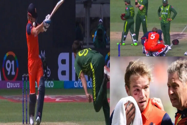 PAK vs NED: हारिस रऊफ ने 142kph की रफ्तार से तोड़ा नीदरलैंड के बल्लेबाज का मुंह! होना पड़ा रिटायर्ड हर्ट, आग उगलती गेंद का देखें VIDEO