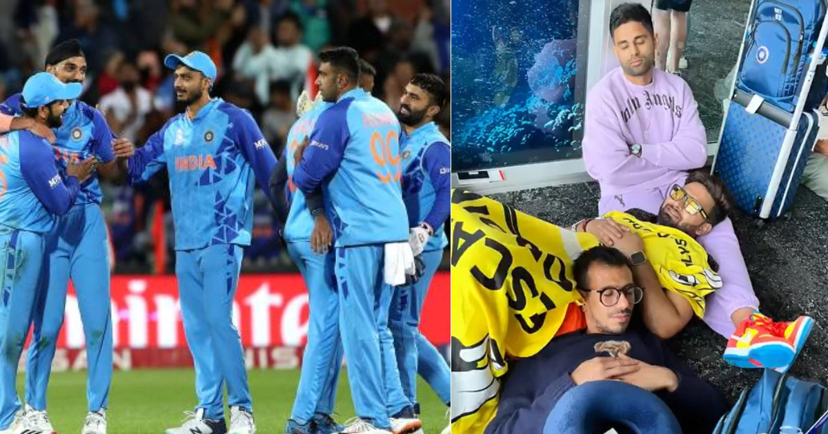 NZ vs IND: टी20 वर्ल्डकप से बाहर होने के बाद भारतीय टीम हुई न्यूज़ीलैंड के लिए रवाना, फ्लाइट में एंट्री न मिलने पर ज़मीन पर सोने को मजबूर खिलाड़ी