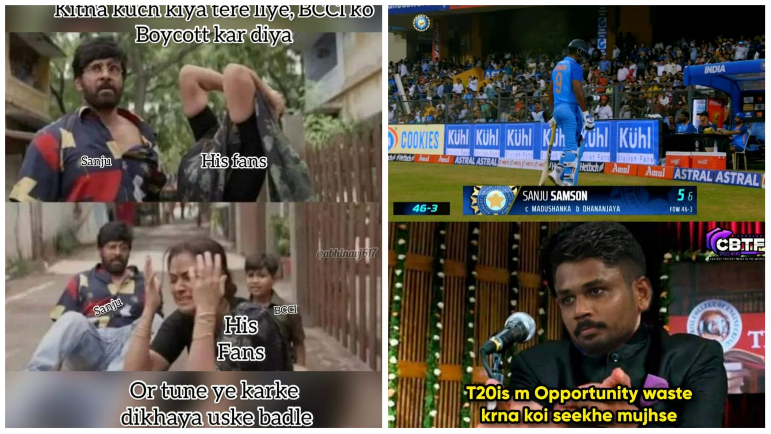 IND vs SL: “अब अंडरग्राउंड होने का समय आ गया…..” संजू सैमसन एक बार फिर से हुए फेल तो फैंस ने जमकर किया ट्रोल, उड़ाया उनका मजाक