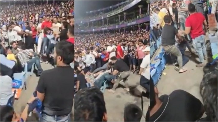 IPL 2023: स्टेडियम में ही आपस में भिड़े DC और SRH के फैंस, कुर्सियां तोड़ी और फाड़े कपड़े, हाथापाई करते हुए आए नजर