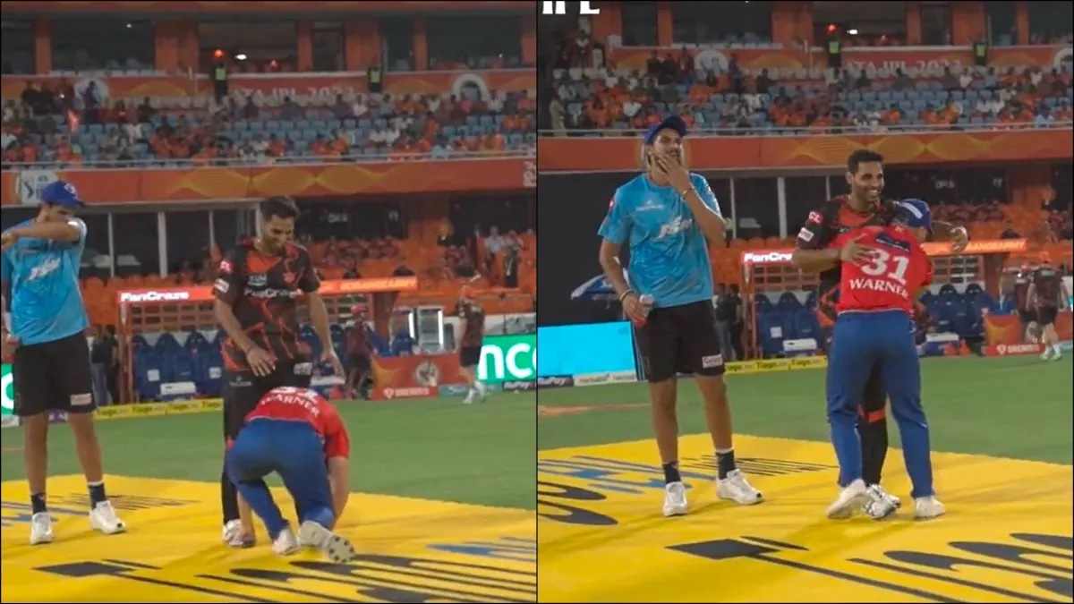 IPL 2023: David Warner ने छुए Bhuvneshwar Kumar के पैर, भुवी ने डेविड को लगाया गले, वायरल हो रहा दिग्गजों का भावुक कर देने वाला ये वीडियो